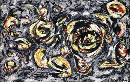 Jackson Pollock, Ocean Greyness, 1953, oil on canvas, 146,7 x 229 cm, Museo Solomon R. Guggenheim, New York, 54.1408 